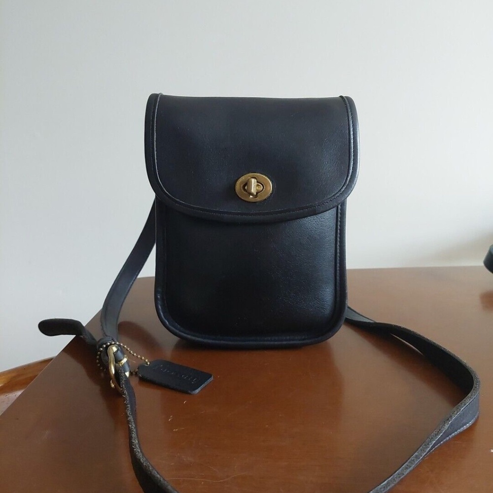 COACH Vintage Sidepack Bag 9978 Luxury Designer Leather Crossbody Bag EUC